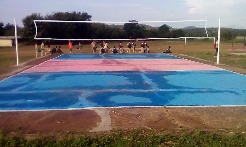 Le terrain de Volley ball renové