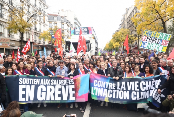 France: Manifestation &agrave; Paris contre la vie ch&egrave;re