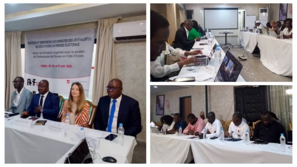 C&ocirc;te d'Ivoire-Pr&eacute;sidentielle 2025 : Reporters Sans Fronti&egrave;res forme une trentaine de journalistes ivoiriens sur la couverture m&eacute;diatique en p&eacute;riode &eacute;lectorale