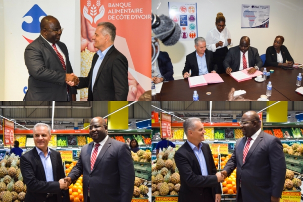 C&ocirc;te d&rsquo;Ivoire :  Carrefour signe une convention de dons de denr&eacute;es alimentaires avec la BACI