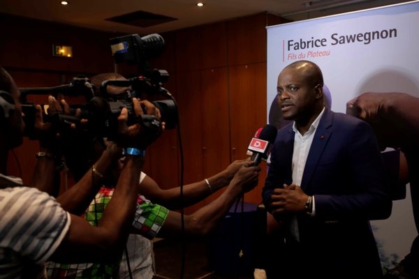 Le publicitaire Fabrice Sawegnon, candidat d&eacute;clar&eacute; &agrave; la marie du Plateau