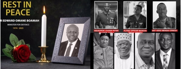 Ghana : trois jours de deuil apr&egrave;s le crash d&rsquo;h&eacute;licopt&egrave;re ayant fait 8 morts