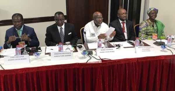 Rencontre entre le conseil du caf&eacute;-cacao et Ghana cocoa board (Accra, le 1er/06/2017)