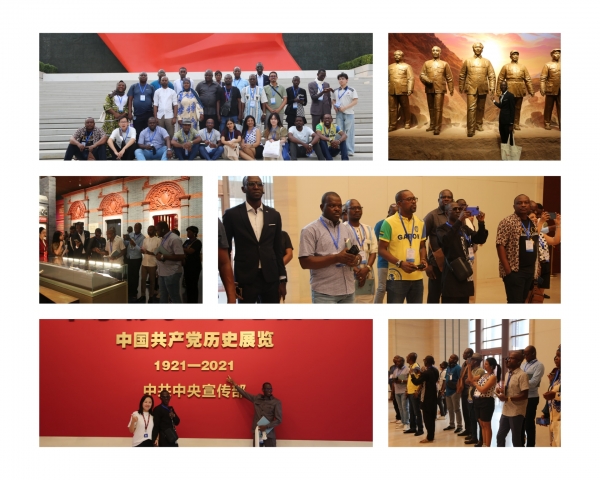 Beijing : des journalistes africains visitent le mus&eacute;e de l&rsquo;histoire du Parti communiste chinois &agrave; Chaoyang