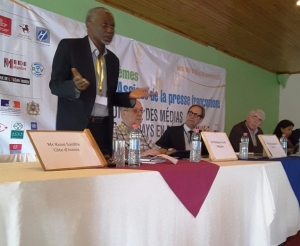 M.Kon&eacute; samba lors de son intervention