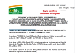 Fac Simil&eacute; d'une d&eacute;cision de sanction de l'ANRMP