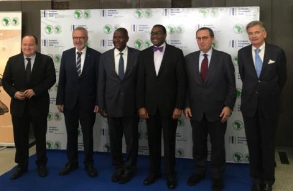 Les officiels &agrave; la c&eacute;r&eacute;monie d'ouverture d'"Africa day" &agrave; Abidjan 