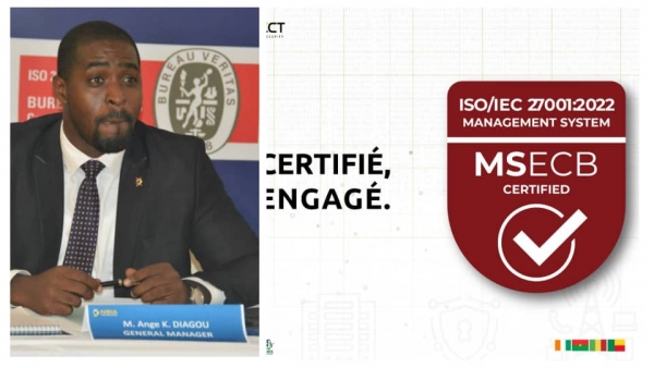 C&ocirc;te d&rsquo;Ivoire : Dataconnect  Africa obtient la certification ISO 27001 : 2022 en gestion des risques