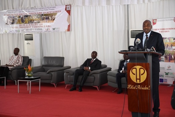 Forum &eacute;conomique ivoiro-burkinab&egrave; : Le PM  Gon  Coulibaly pour la lev&eacute;e des contraintes pour des &eacute;changes plus dynamiques