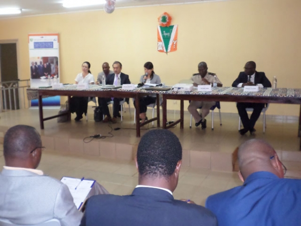 Une vue de la r&eacute;union du groupe technique de travail du projet PCN-CI