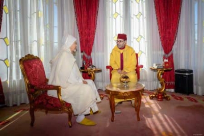 Maroc : Sa Majest&eacute; le Roi re&ccedil;oit Mohamed Yssef, l&rsquo;ancien secr&eacute;taire g&eacute;n&eacute;ral du Conseil sup&eacute;rieur des Oul&eacute;mas