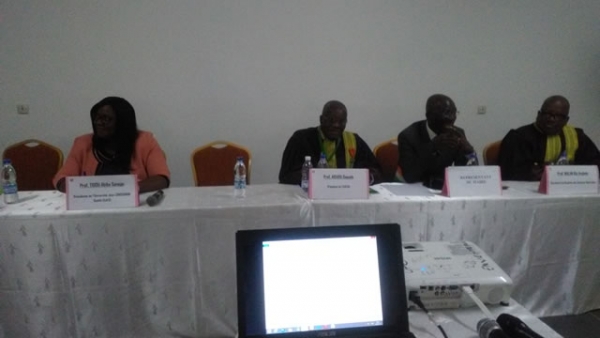 Les autorit&eacute;s acad&eacute;miques et scientifique lors de la deuxi&egrave;me journ&eacute;e ASCAD