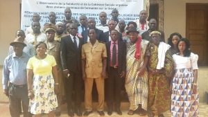 Les participants &agrave; l'ateleir de l'Observatoire de la Solidarit&eacute; et de la Coh&eacute;sion Sociale (Photo Aip Gagnoa 29/04/2017)