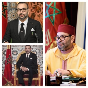 Maroc : Sa Majest&eacute; le Roi Mohammed VI, &eacute;change au t&eacute;l&eacute;phone avec ses Fr&egrave;res Leurs Majest&eacute;s et Altesses