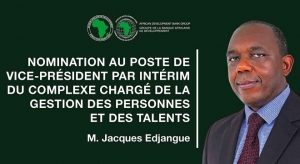 La BAD nomme Jacques Edjangue vice-pr&eacute;sident charg&eacute; de la Gestion des personnes et des talents