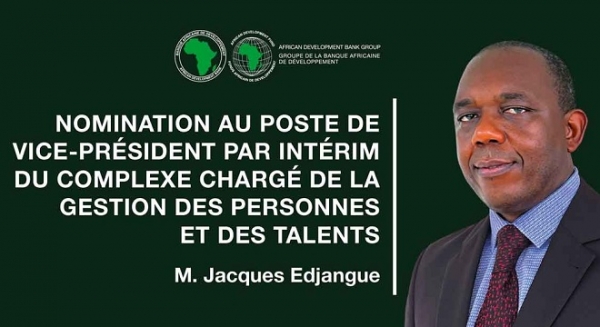 La BAD nomme Jacques Edjangue vice-pr&eacute;sident charg&eacute; de la Gestion des personnes et des talents