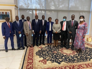 Ambassade de C&ocirc;te d&rsquo;Ivoire aux USA : C&eacute;r&eacute;monie d&rsquo;hommage au diplomate Paul Nguessan Koffi en fin de mission