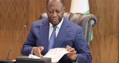 Le pr&eacute;sident ivoirien Alassane Ouattara
