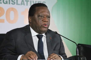Le pr&eacute;sident de la CEI, Youssouf Bakayoko