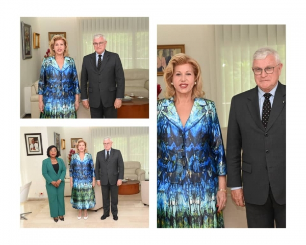 C&ocirc;te d&rsquo;Ivoire : Dominique Ouattara re&ccedil;oit l&rsquo;Ambassadeur de l&rsquo;Ordre Souverain de Malte