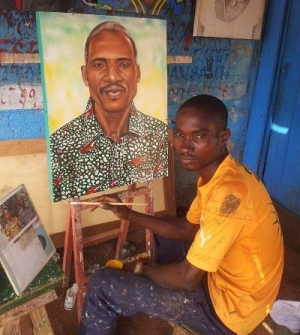 Portrait: Kouakou Konan Roger, le sp&eacute;cialiste de l'art figuratif