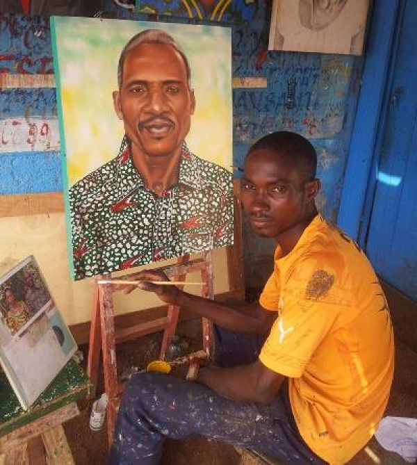 Portrait: Kouakou Konan Roger, le sp&eacute;cialiste de l'art figuratif