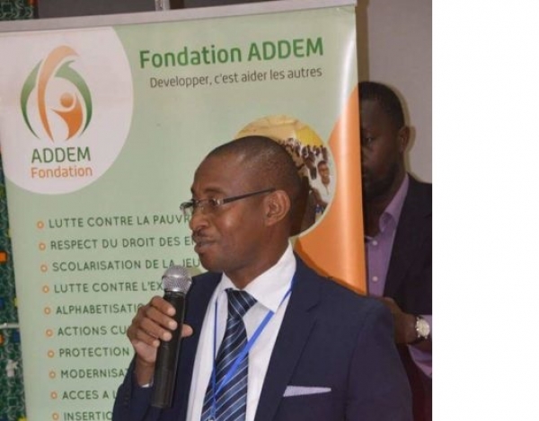 Le pr&eacute;sident de la Fondation ADDEM, Dr Kouyat&eacute; Karim
