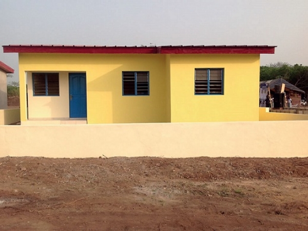 Un logement social en construction dans la ville de Bondoukou