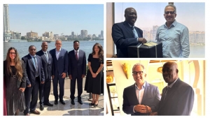 Le pr&eacute;sident et le parrain du FPMA se rencontrent au Caire pour faire progresser la diplomatie du patrimoine africain