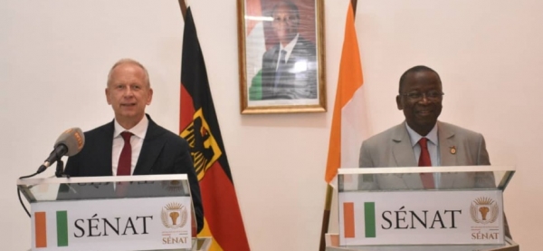C&ocirc;te d'Ivoire: Ahoussou Jeannot engage les sillons d&rsquo;une coop&eacute;ration dynamique entre les S&eacute;nats ivoirien et Allemand