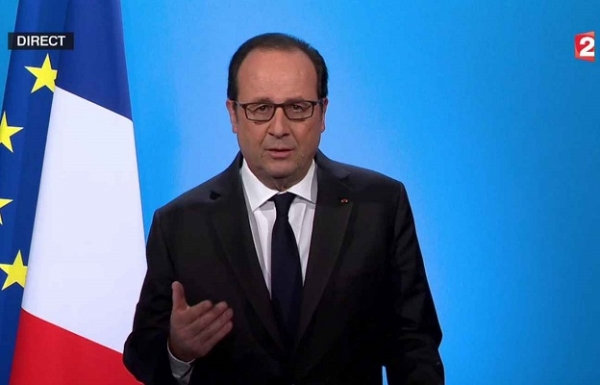 Le pr&eacute;sident fran&ccedil;ais Fran&ccedil;ois Hollande