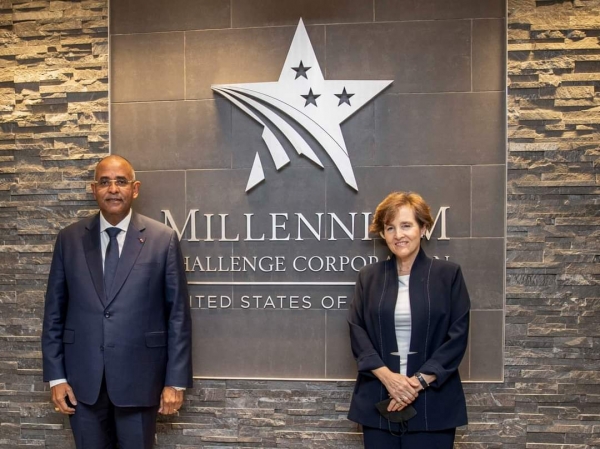 Visite de travail aux Etats-Unis : Le Premier ministre Patrick Achi &eacute;change avec la pr&eacute;sidente du Conseil d&rsquo;administration du MCC