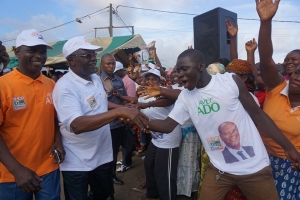 Meeting du RHDP &agrave; Yopougon: Gilbert Kafana Kon&eacute;(DRC) invite les militants &agrave; prendre d&rsquo;assaut les bureaux de vote, le dimanche 25 octobre