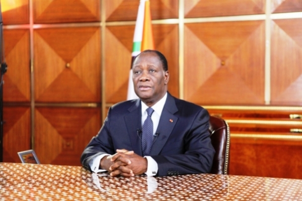 Le Pr&eacute;sident ivoirien Alassane Ouattara