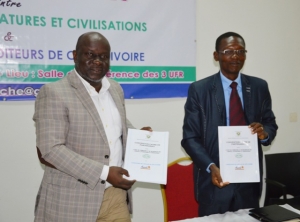Signature de convention ASSEDI-UFR de Langue