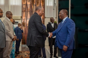 BOAO Forum et Programme de 2 000 Milliards FCFA Avec le FMI : Le Pr&eacute;sident Alassane Ouattara f&eacute;licite Le Premier Ministre Patrick Achi