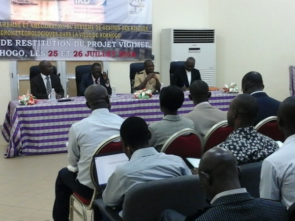 Atelier de restitution du projet VIGIMET, le 25 juilllet, &agrave; l'universit&eacute; de Korhogo