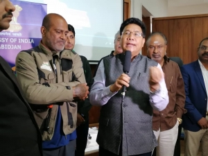 Exp&eacute;dition &agrave; moto : Deepak Kamath, l&rsquo;explorateur indien re&ccedil;u &agrave; Abidjan