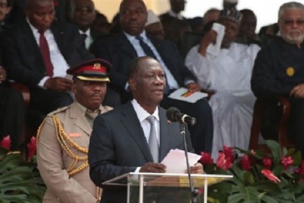 C&ocirc;te d&rsquo;Ivoire : Ouattara salue le d&eacute;roulement de la pr&eacute;sidentielle ghan&eacute;enne