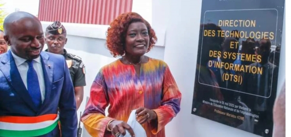 C&ocirc;te d'Ivoire/ &Eacute;ducation Nationale : La Ministre Mariatou Kon&eacute; inaugure le nouveau b&acirc;timent de la Direction des Technologies et des Syst&egrave;mes d&rsquo;Information