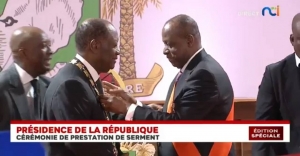 C&ocirc;te d&rsquo;Ivoire : Alassane Ouattara officiellement investi pr&eacute;sident de la R&eacute;publique pour un autre quinquennat