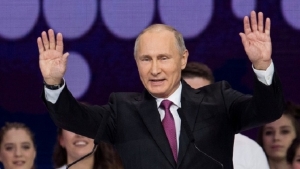 Pr&eacute;sidentielle Russe : Vladimir Poutine donn&eacute; vainqueur au premier tour