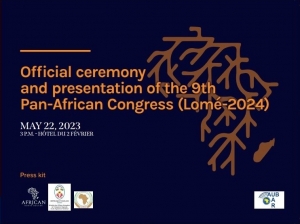 Lancement et pr&eacute;sentation officielle du 9&egrave;me Congr&egrave;s Panafricain 2024 de Lom&eacute;, le 22 mai 2023