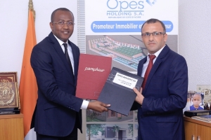 Siriki SANGARE, PDG  de OPES HOLDING, et Murtaza Okumus, PDG de IkDAM TURC-CI .SA.