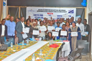 C&ocirc;te d&rsquo;Ivoire / M&eacute;dias:  74 personnes form&eacute;es pour lutter contre les messages haineux et les fausses informations