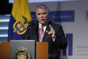 Le pr&eacute;sident Colombien appelle la communaut&eacute; internationale &agrave; agir contre Nicolas Maduro