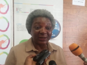 a secr&eacute;taire g&eacute;n&eacute;rale de la commission nationale de la Francophonie de C&ocirc;te d'Ivoire, Mme Khady Diallo