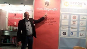 M. Frank Fromme, le PDG de Key-Gate Group, soci&eacute;t&eacute; promotrice de la marque Gouolia Diegonefla