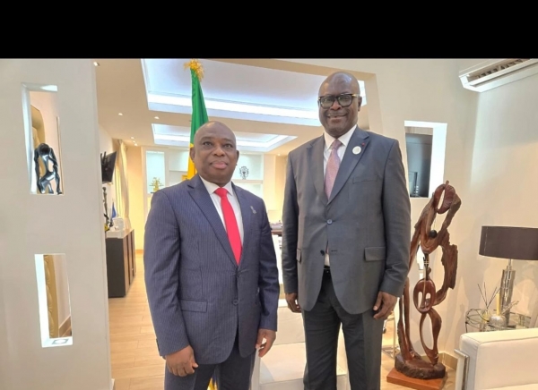 C&ocirc;te d&rsquo;Ivoire/Gabon : Kouadio Konan Bertin pr&eacute;sente ses lettres de cr&eacute;ances au chef de la diplomatie gabonaise