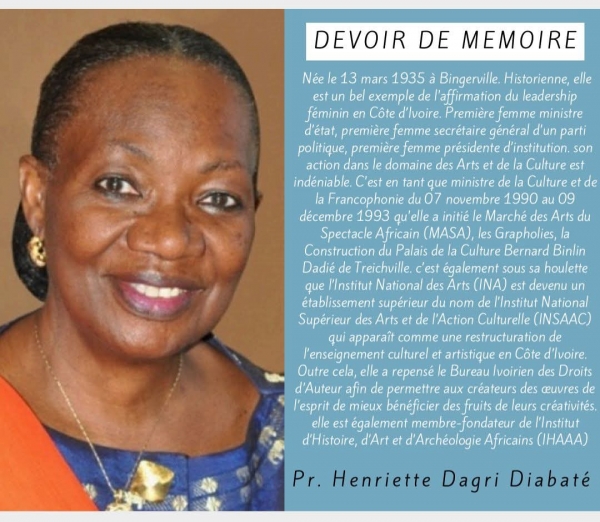 C&ocirc;te d'Ivoire: le minist&egrave;re de la Culture et de la Francophonie lance l' initiative Devoir de m&eacute;moire